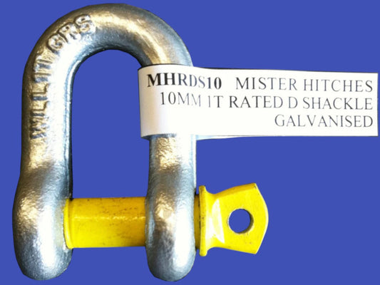 D SHACKLE STAMPED AND RATED 10MM 3/8
