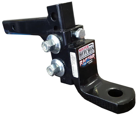 Mister Hitches Raptor Adjustable Ball Mount - 4500kg, 16 Stage MHABM45-1