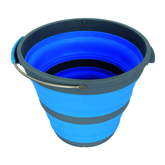 Popup Bucket 10L Blue - Collapsible & Lightweight Design