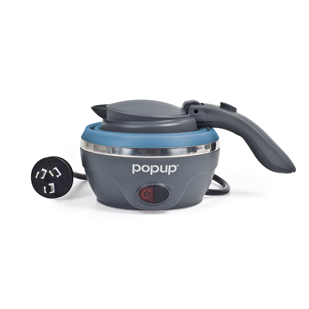 Popup Kettle 240V Blue - Collapsible & Lightweight