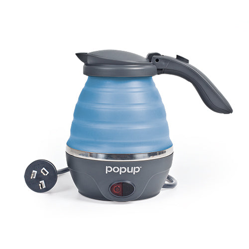 Popup Kettle 240V Blue - Collapsible & Lightweight