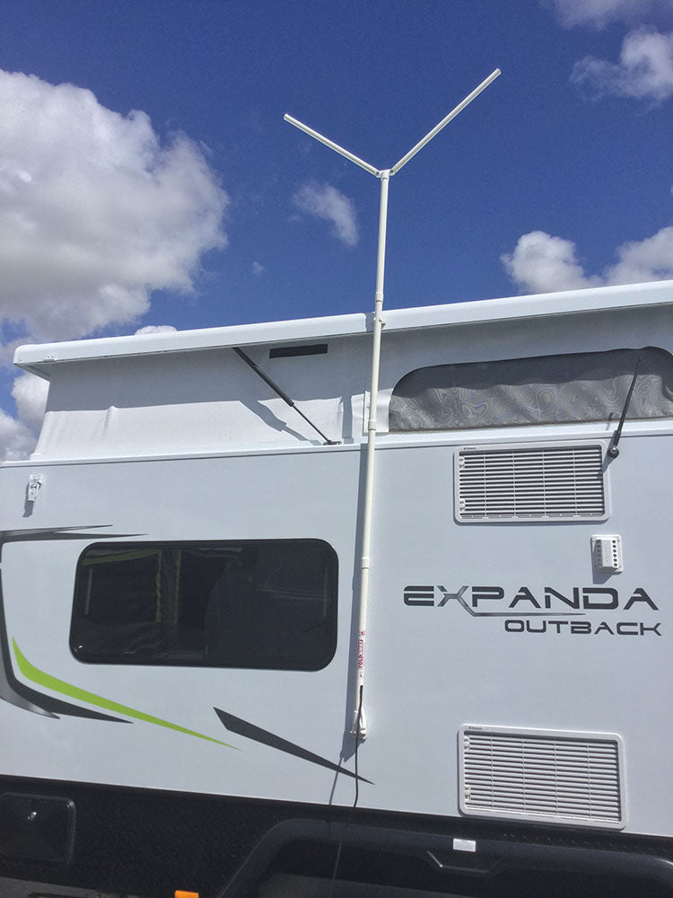 Tallboy Antenna 2.1m - Optimal TV Reception for Tall Caravans