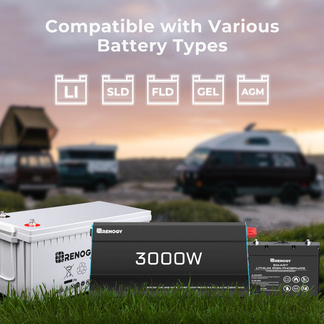 Renogy 3000W Pure Sine Wave Inverter – Off-Grid Power for Caravans