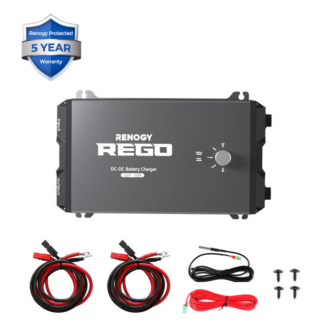 Renogy REGO 60A DC-DC Battery Charger - Lithium Compatible