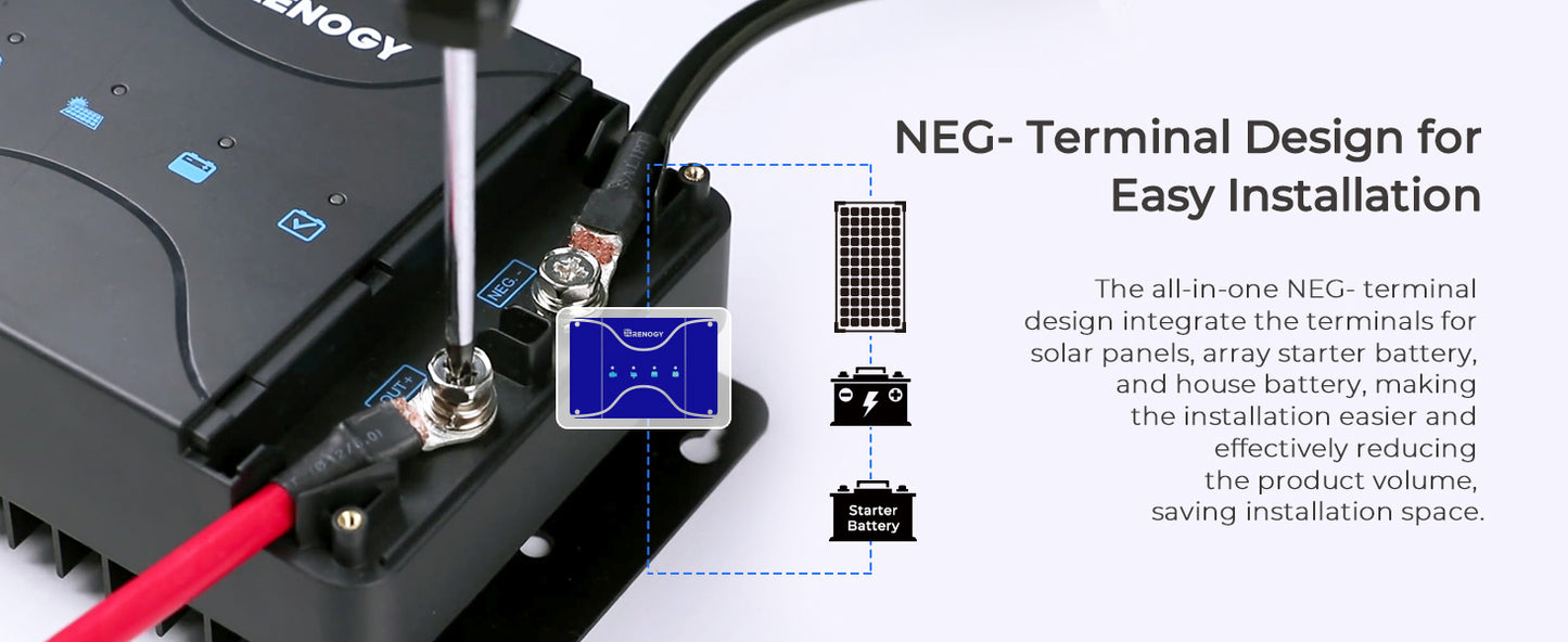 Renogy DCC50S 12V 50A Dual Input DC-DC Charger with MPPT