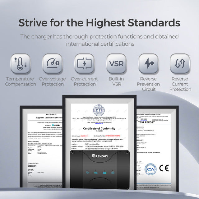 Renogy DCC50S 12V 50A Dual Input DC-DC Charger with MPPT