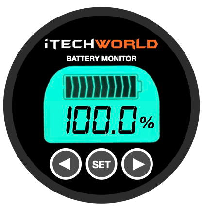 iTech World BM500 Battery Monitor - 500A Precision Monitoring